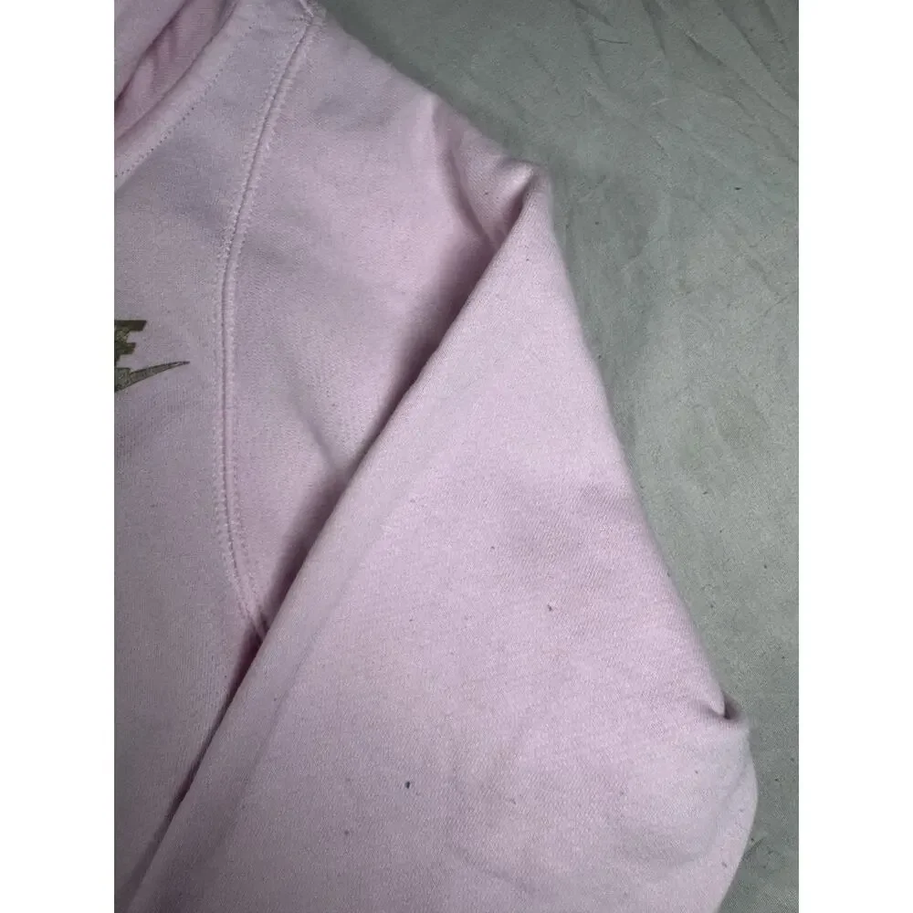 Nike Girls Full Zip Hoodie Large Pink Sweatshirt